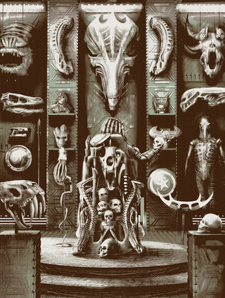 Illustration for article titled A Chilling Look Inside the Predator's Trophy Room